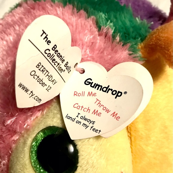 TY BEANIE BALLZ GUMDROP 8” - Picture 8 of 11